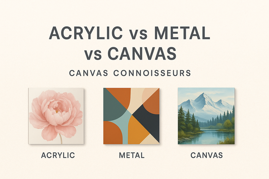 Acrylic vs Metal vs Canvas – Which Wall Art Style is Right for You?