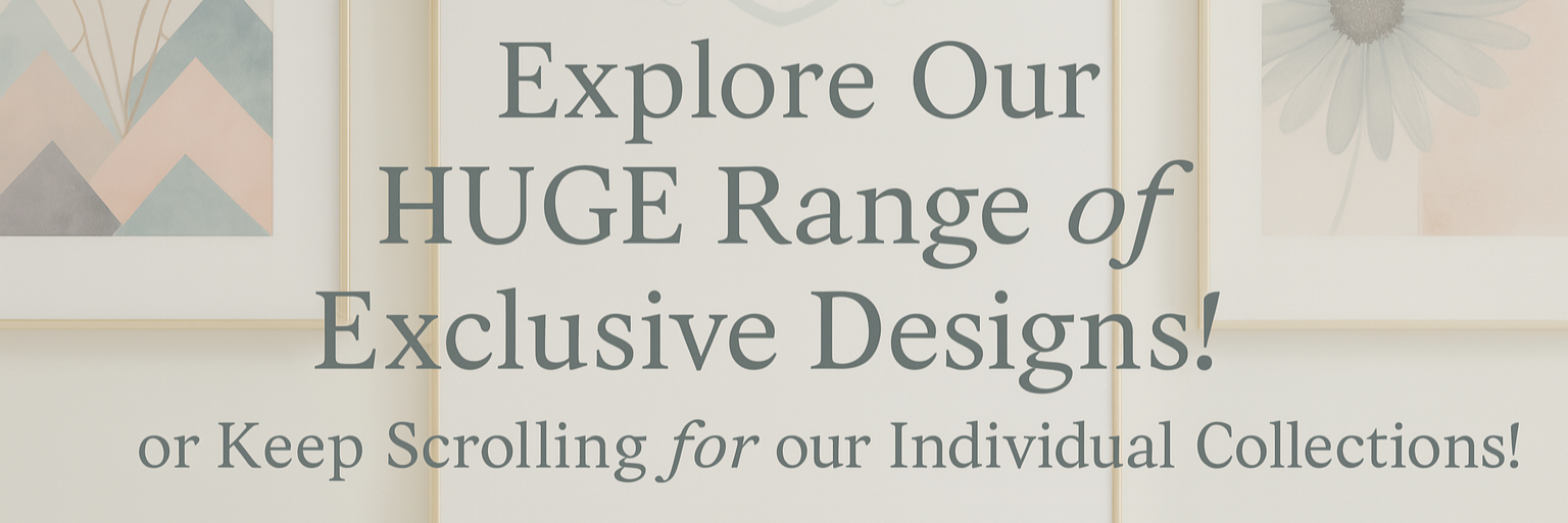 Text overlay on a background of framed artwork with decorative elements.