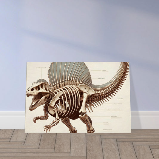 Illustration of an Ankylosaurus skeleton highlighting its armoured body, clubbed tail, and defensive anatomical features.