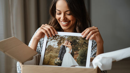 Create Your Own - Premium Quality, Framed Poster (Light & Dark Wood)