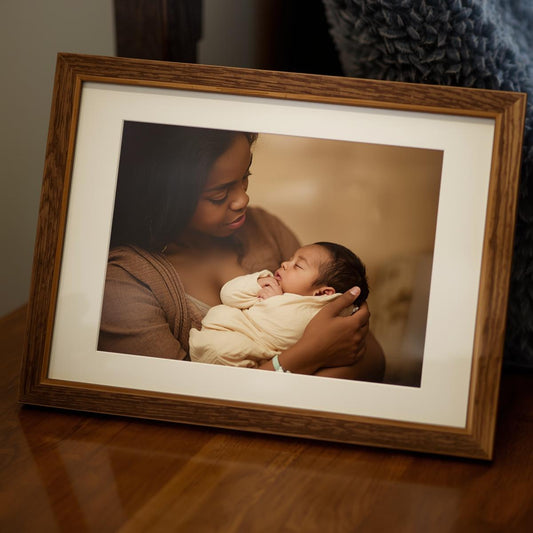 Create Your Own - Premium Quality, Framed Poster (Light & Dark Wood)