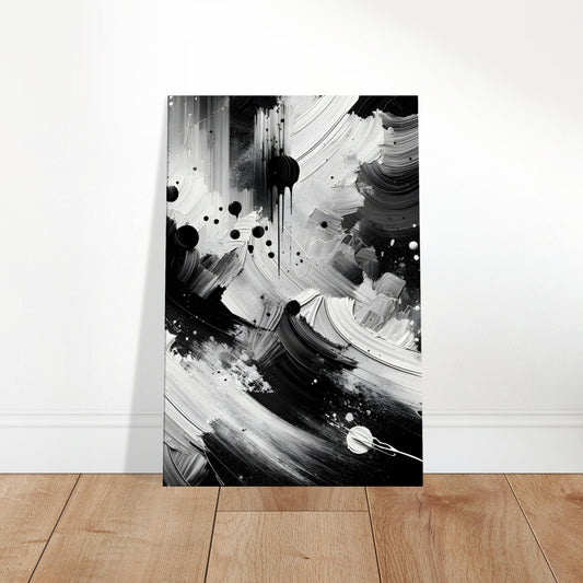 Abstract canvas art with varied textured brushstrokes and playful patterns in a whimsical, layered composition.