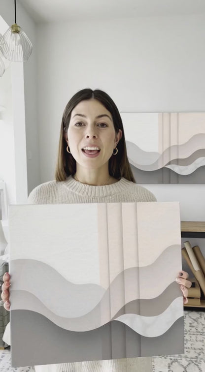 Arctic Dawn Flow - Modern Scandinavian Canvas Wall Art Print