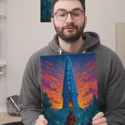 Legends of the Rune Spire - Gamer Canvas Wall Art Print