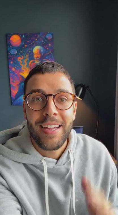 Morgan Freeman Narrates the Simulation - High Res Canvas Wall Art Print