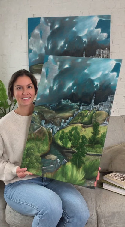 A View of Toledo - Reproduction - Classical Canvas Wall Art Print