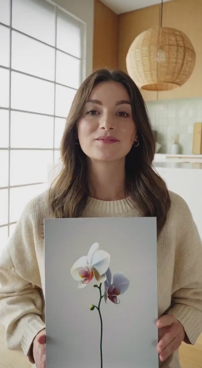 A Single Orchid - Floral Canvas Wall Art Print