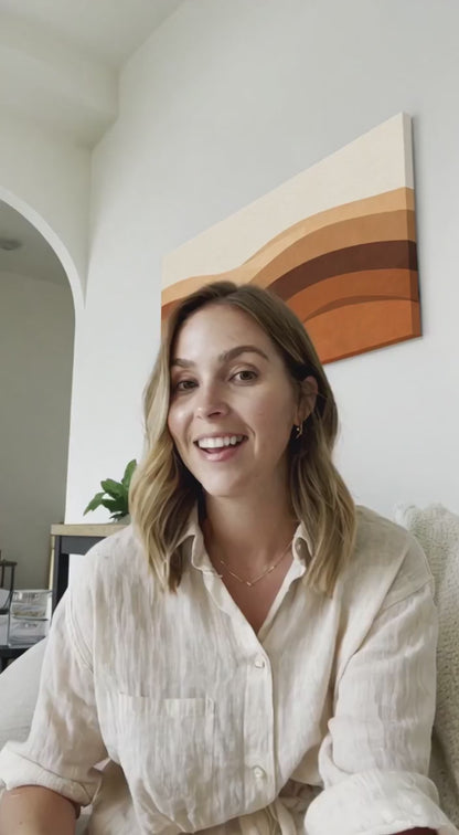 Amber Still Earth - Modern Earthy Canvas Wall Art Print