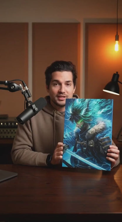 Stormbound Fury - Anime Canvas Wall Art Print