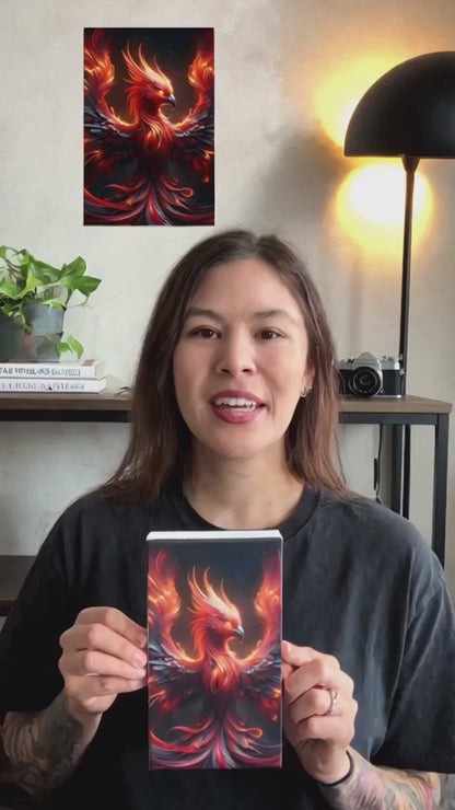 Celestial Blaze Pheonix - Mythical Creature Canvas Wall Art Print