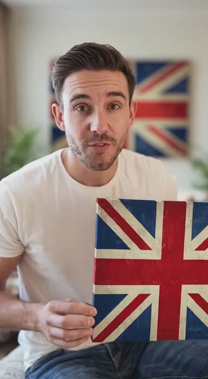 United Kingdom Flag, Regal Union - World Flags Canvas Wall Art Print