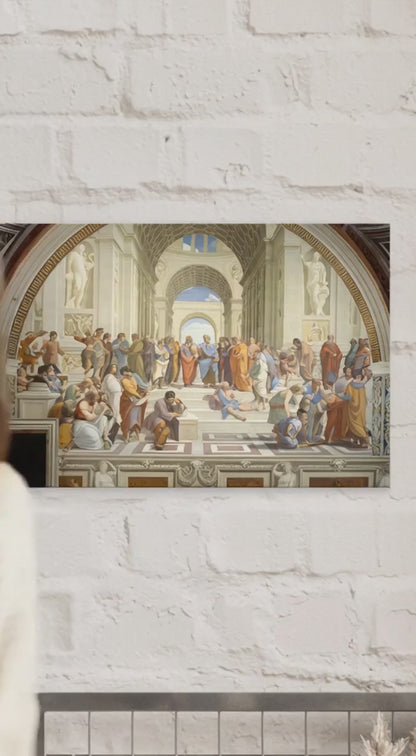 School of Athens - Reproduction - Classical Canvas Wall Art Print