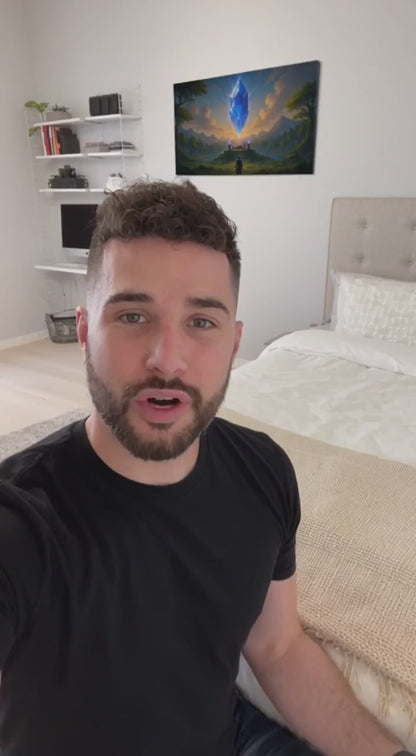 Eternal Crystal Nexus - Gamer Canvas Wall Art Print